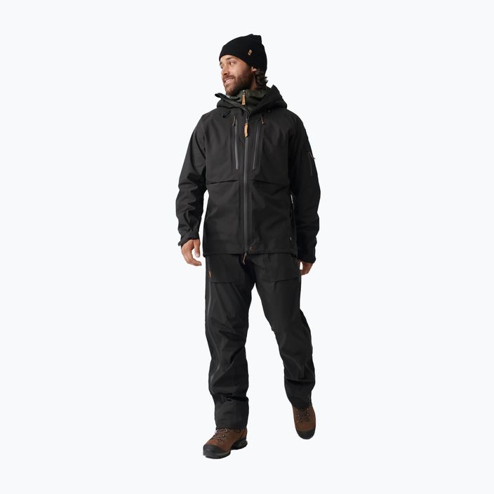 Куртка дощовик чоловіча Fjällräven Keb Eco-Shell black 2