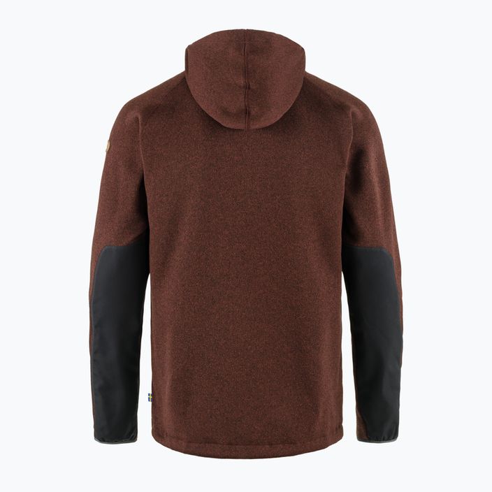 Кофта чоловіча Fjällräven Övik Fleece Hoodie autumn leaf 2