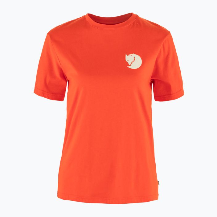 Жіноча футболка Fjällräven Walk With Nature полум'яно-помаранчева