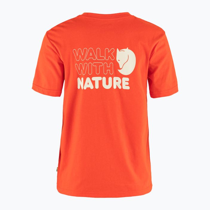 Жіноча футболка Fjällräven Walk With Nature полум'яно-помаранчева 2