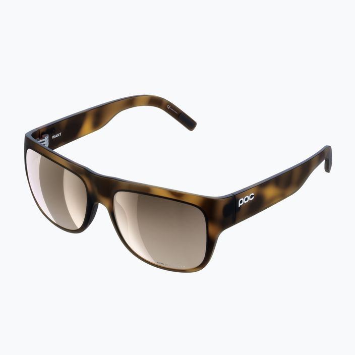 POC Хочу черепахово-коричневі / чіткий слід / частково сонячні сріблясті сонцезахисні окуляри