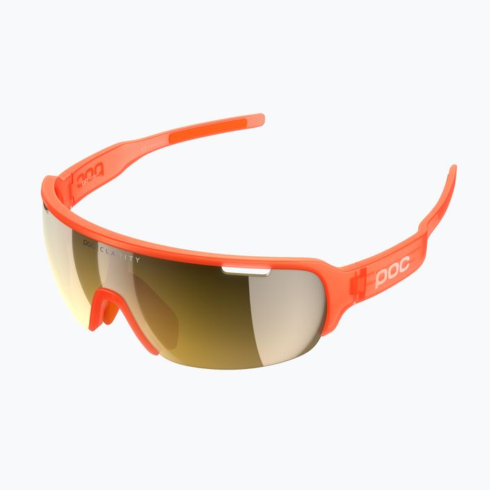 Велосипедні окуляри POC Do Half Blade флуоресцентні помаранчеві напівпрозорі 5