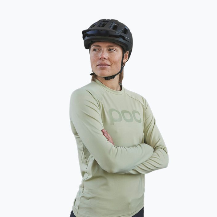 Велосипедний лонгслів жіночий POC Reform Enduro Jersey prehnite green 3