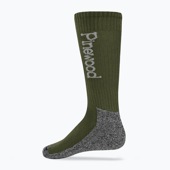 Шкарпетки для трекінгу Pinewood Coolmax Medium 2 пари зелені 2