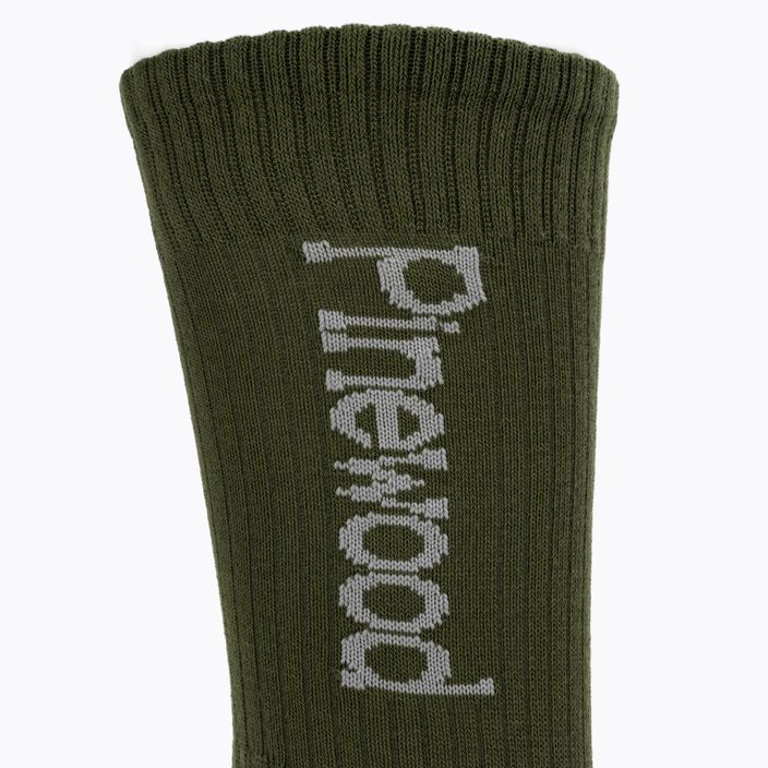 Шкарпетки для трекінгу Pinewood Coolmax Medium 2 пари зелені 4