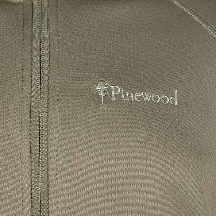 Чоловічий трекінговий світшот Pinewood Finnveden Hoodie середнього хакі 3