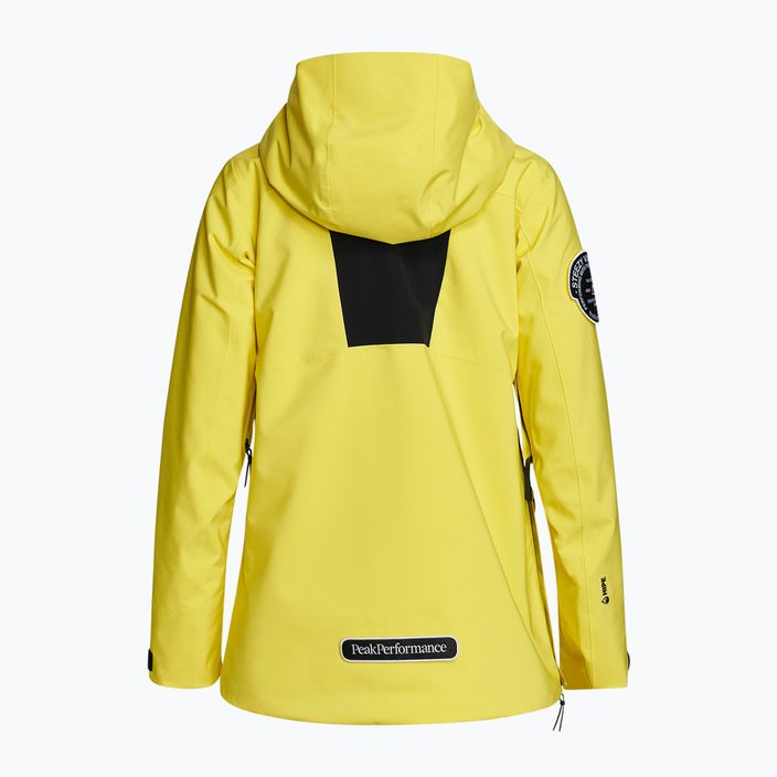 Куртка лижна жіноча Peak Performance Vertixs 2L жовта G76650010 2