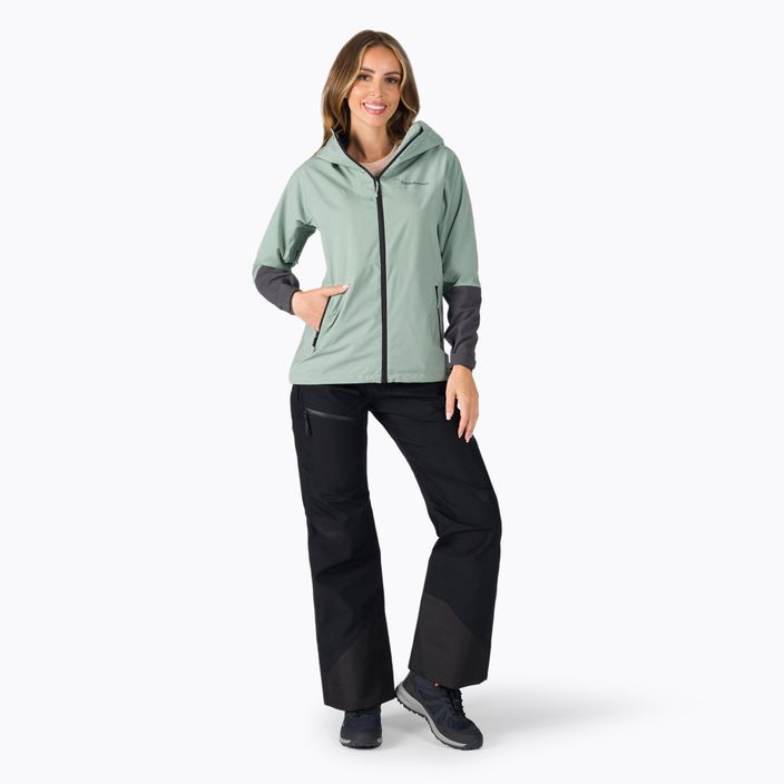 Куртка дощовик жіноча Peak Performance Nightbreak зелена G77113070 2