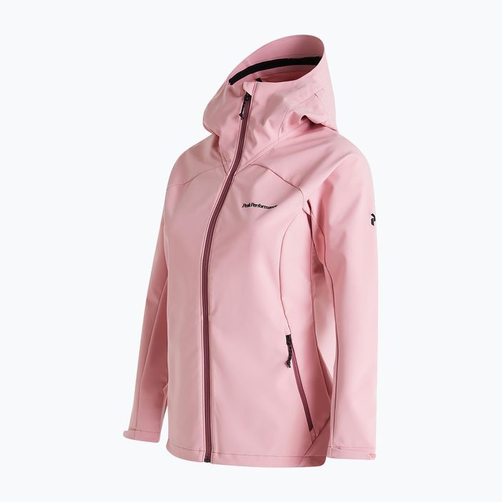 Куртка софтшел жіноча Peak Performance Explore Hood рожева G77109050 2