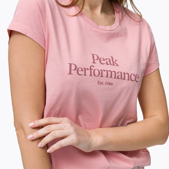 Футболка трекінгова жіноча Peak Performance Original Tee рожева G77280040 4