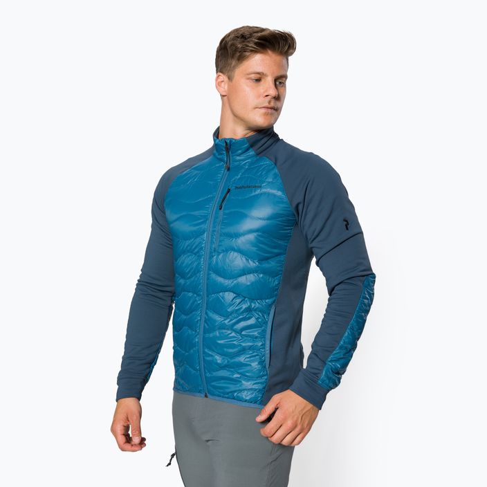 Гібридна куртка чоловіча Peak Performance Helium Down Hybrid блакитна G77228050