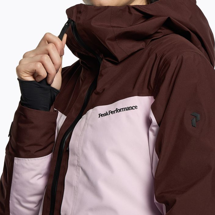 Куртка лижна жіноча Peak Performance Gravity 2L GoreTex рожево-коричнева G78250010 5