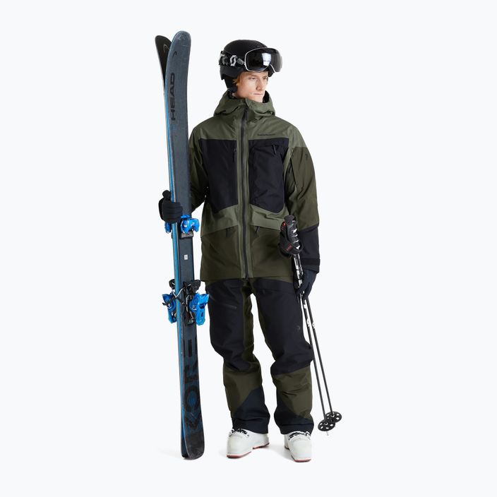 Куртка лижна чоловіча Peak Performance Gravity 2L GoreTex зелено-чорна G78252020 2