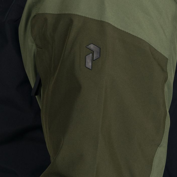 Куртка лижна чоловіча Peak Performance Gravity 2L GoreTex зелено-чорна G78252020 12