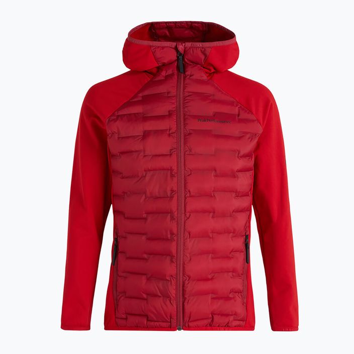 Гібридна куртка чоловіча Peak Performance Argon Hybrid Hood червона G77866120