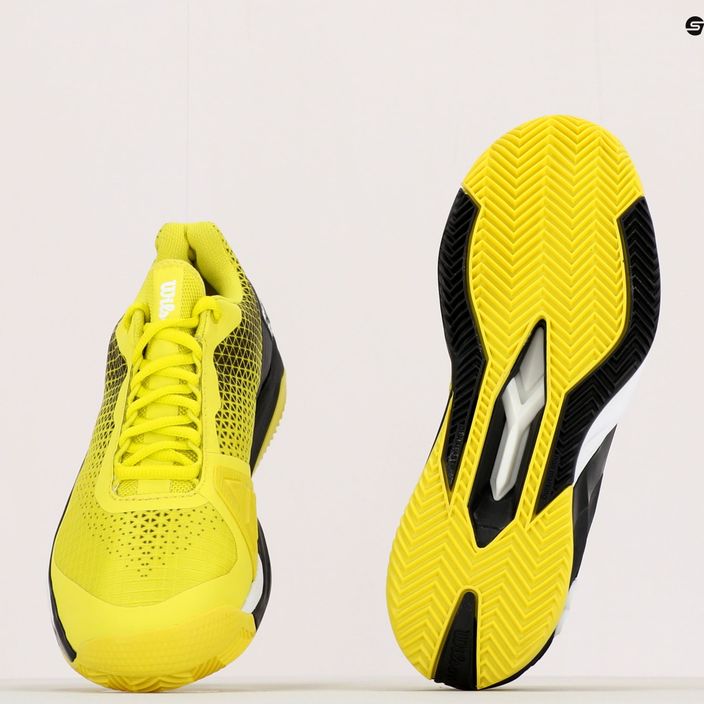 Кросівки для тенісу чоловічі Wilson Rush Pro 4.0 Clay чорно-жовті WRS329450 9