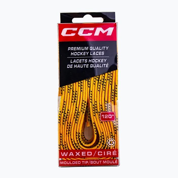 Шнурки для ковзанів CCM Proline Waxed yellow