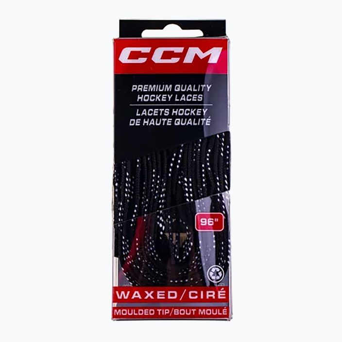 Шнурки для ковзанів CCM Proline Waxed black