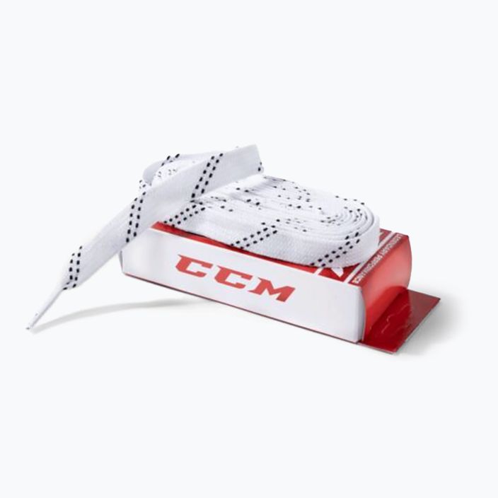 Шнурки для ковзанів CCM Proline Wide white 2