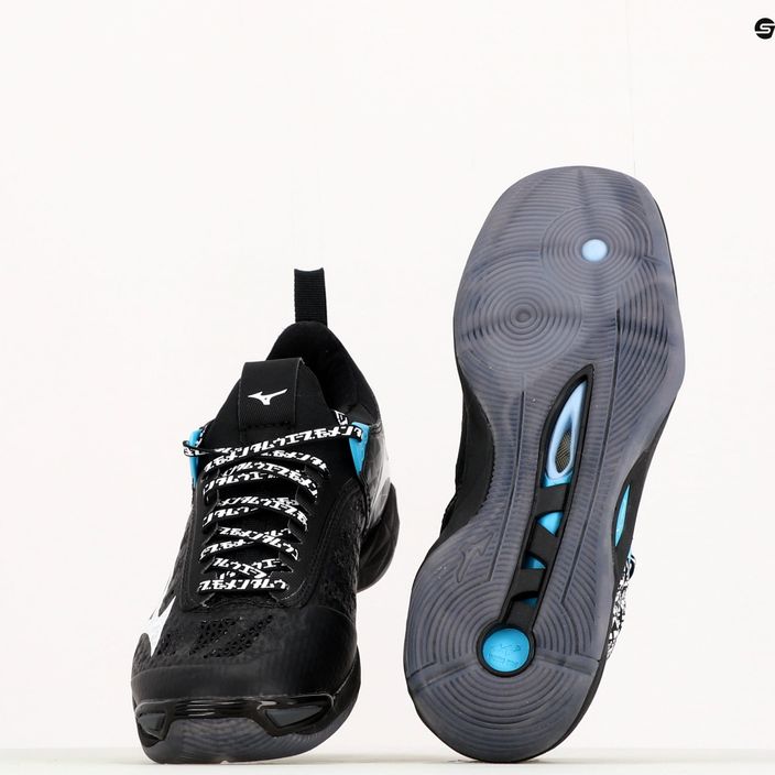 Кросівки для волейболу  Mizuno Wave Momentum чорно-сині V1GA191199 8