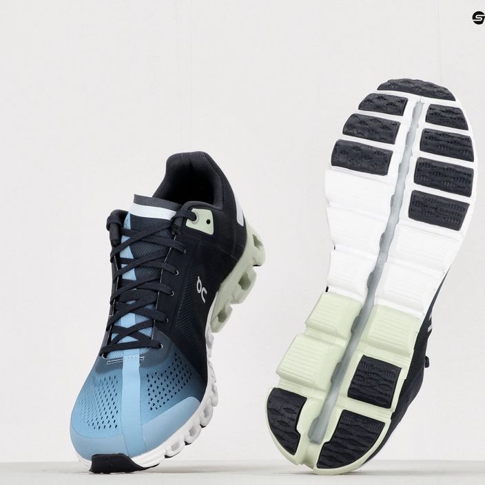 Кросівки для бігу чоловічі On Cloudflow чорно-блакитні 3599034 17