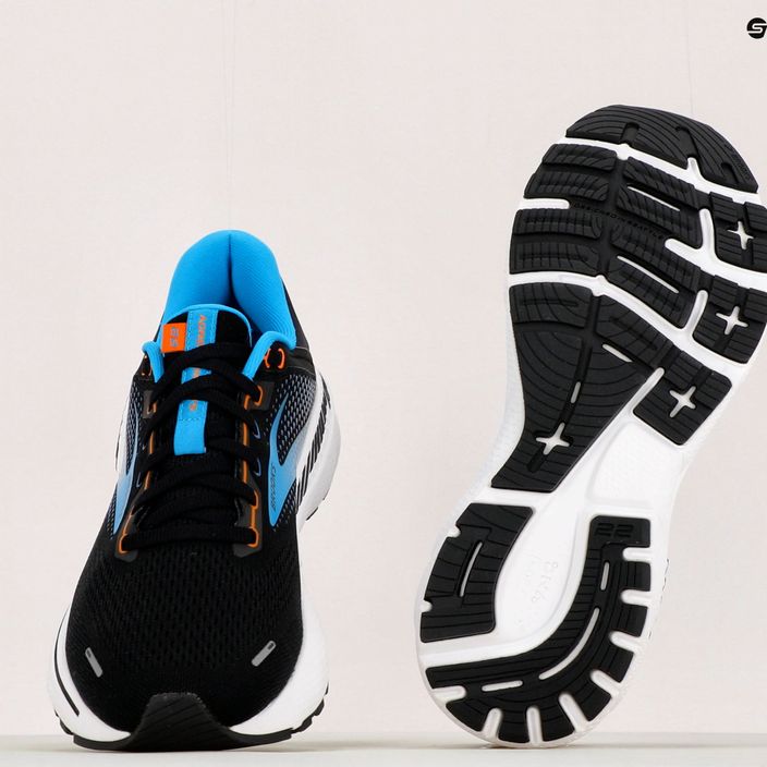 Кросівки для бігу чоловічі Brooks Adrenaline GTS 22 black/blue/orange 17