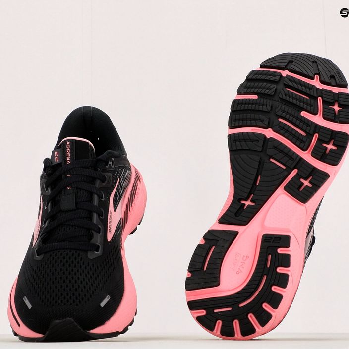 Кросівки для бігу жіночі Brooks Adrenaline GTS 22 black/dianthus/silver 15