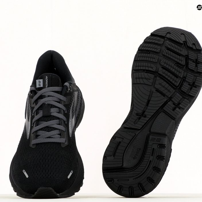 Кросівки для бігу чоловічі Brooks Adrenaline GTS 22 black/black/ebony 14