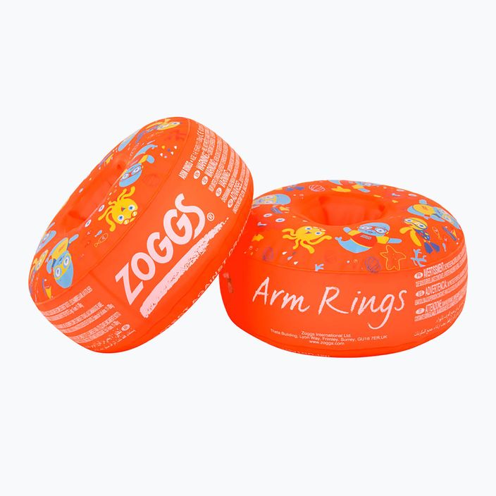 Нарукавники для плавання Zoggs Zoggy Arm Rings помаранчеві 465414