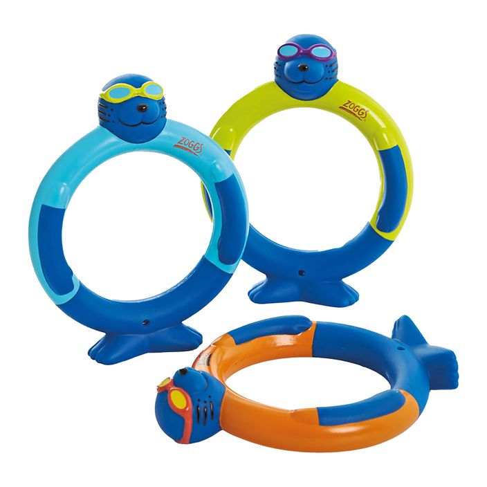 Іграшки для підводного плавання Zoggs Zoggy Dive Rings 3 шт. блакитні 465391 2
