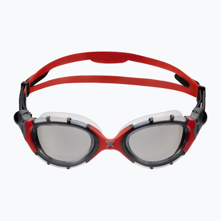 Окуляри для плавання Zoggs Predator Flex Titanium clear/red/mirrored smoke 461054 2
