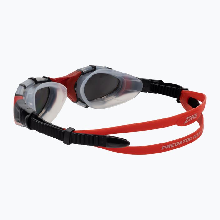 Окуляри для плавання Zoggs Predator Flex Titanium clear/red/mirrored smoke 461054 4