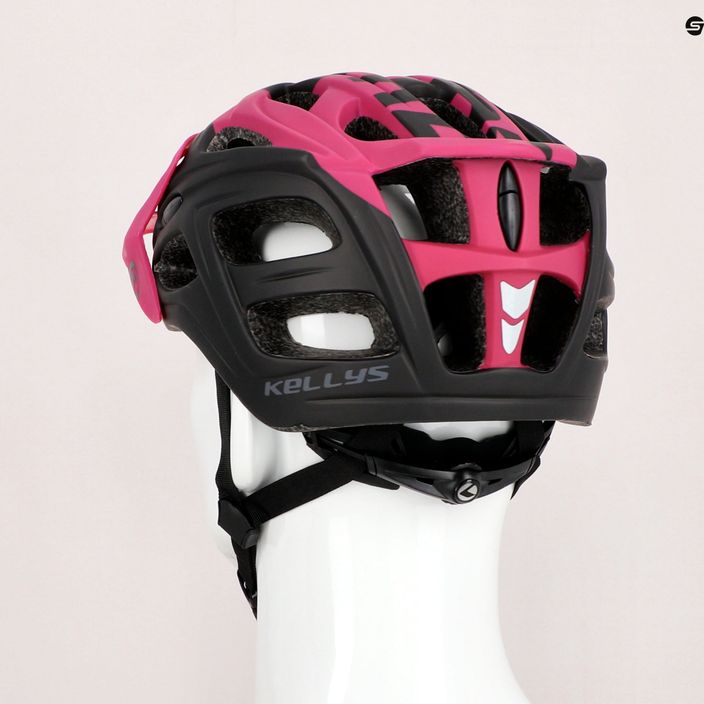 Шолом велосипедний жіночий Kellys DARE 018 рожевий 10