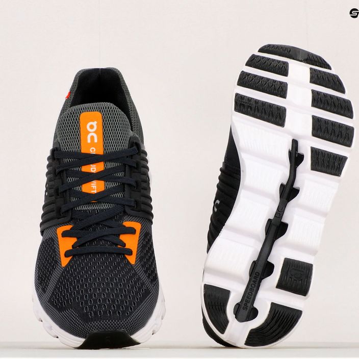 Кросівки для бігу чоловічі On Cloudswift сіро-чорні 4198397 17