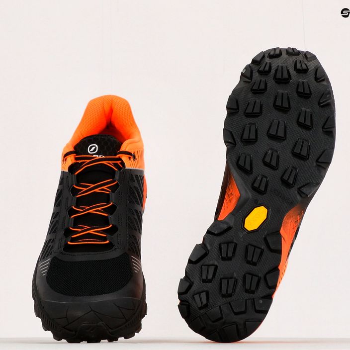 Кросівки для бігу чоловічі SCARPA Spin Ultra чорно-помаранчеві GTX 33072-200/1 12