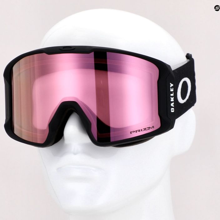 Маска лижна Oakley Line Miner matte black/prizm snow hi pink iridium OO7070-06 7