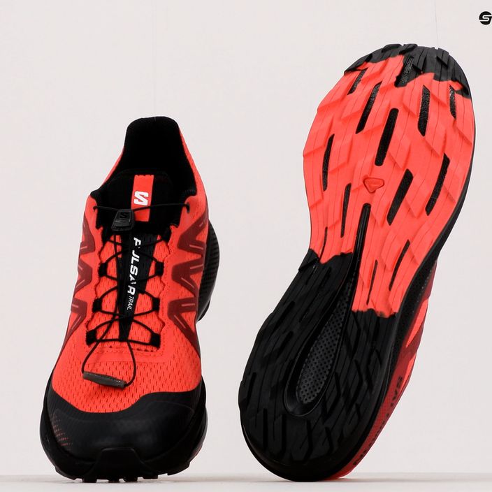 Кросівки для бігу чоловічі Salomon Pulsar Trail poppy red/bird/black 18