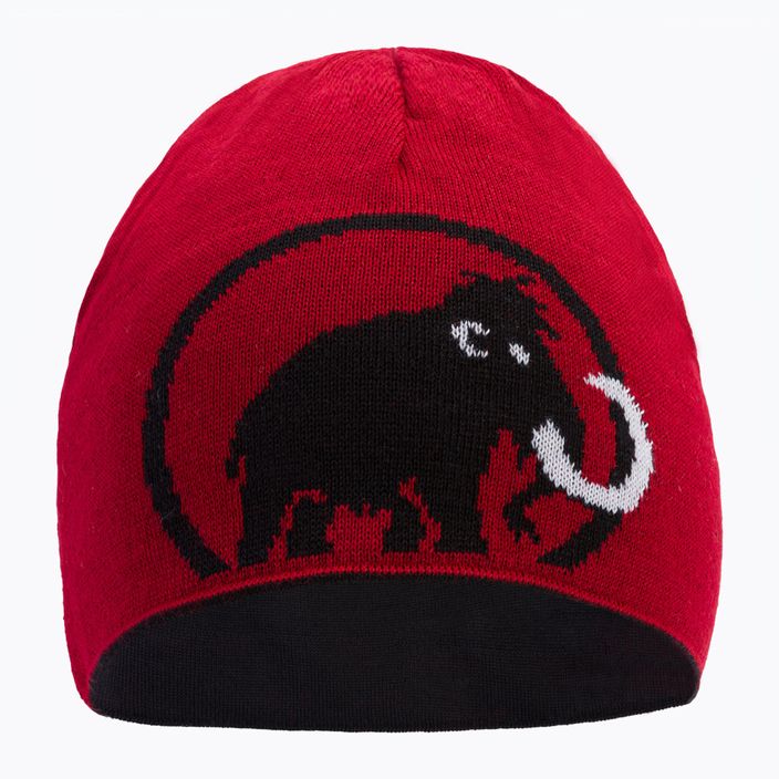 Шапка зимова Mammut Logo чорно-червона 1191-04891-0001-1 5