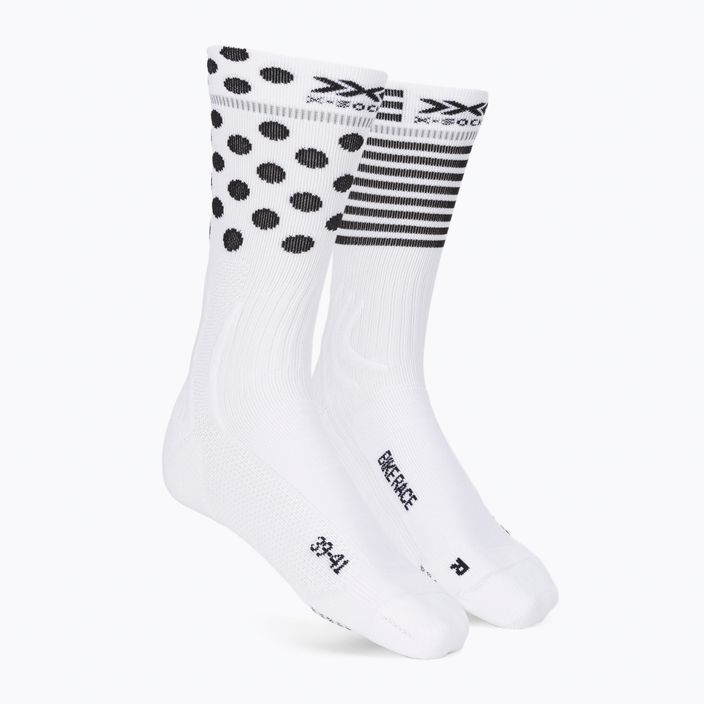 Велошкарпетки X-Socks Bike Race біло-чорні BS05S19U-W011
