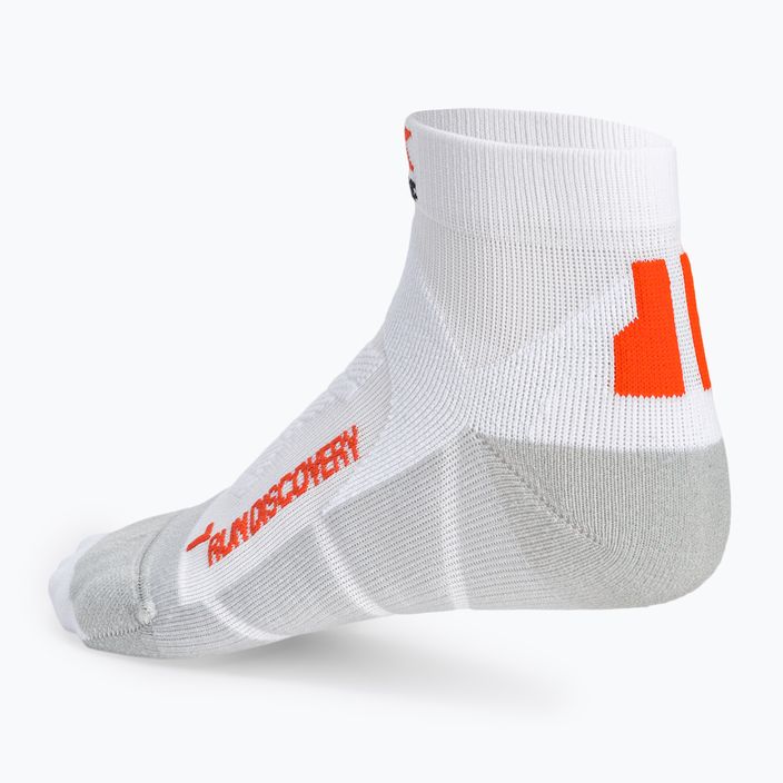 Шкарпетки для бігу X-Socks Run Discovery біло-сірі RS18S19U-W008 2