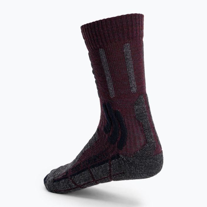 Шкарпетки для трекінгу X-Socks Trek X Merino LT бордові TS03S19U-R008 2