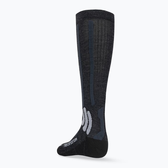 Шкарпетки для трекінгу X-Socks Trek Expedition опалово-чорні/доломітно-сірі меланжеві 2
