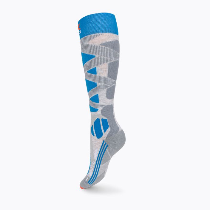Шкарпетки лижні  жіночі X-Socks Ski Control 4.0 сіро-сині XSSSKCW19W 2