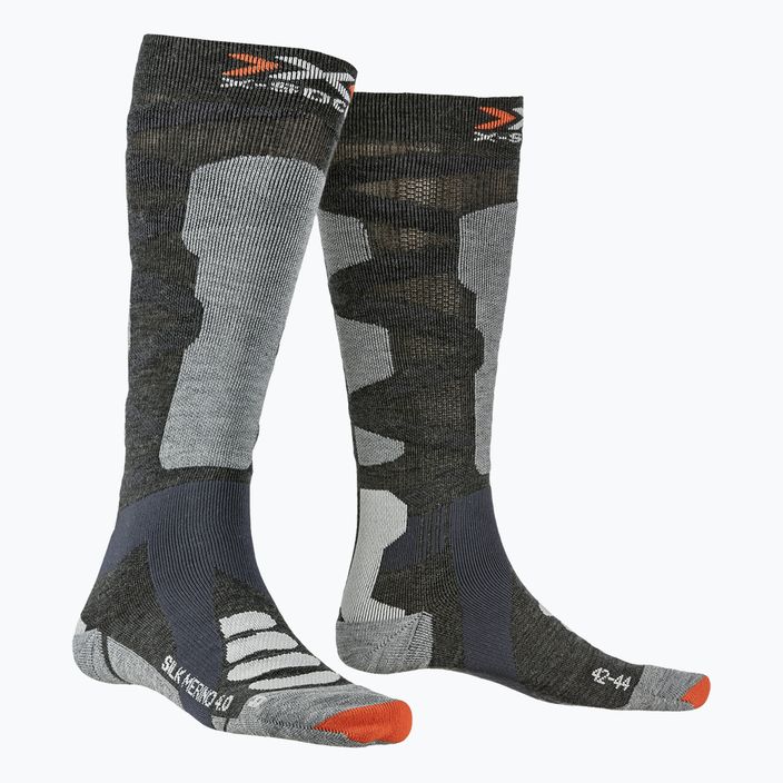 Шкарпетки лижні   X-Socks Ski Silk Merino 4.0 сірі XSSSKMW19U 4