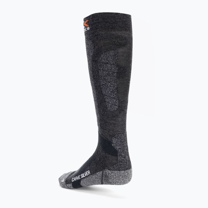 Шкарпетки лижні  X-Socks Carve Silver 4.0 чорні XSSS47W19U 2