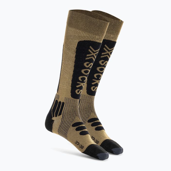 Шкарпетки лижні  X-Socks Helixx Gold 4.0 коричневі XSSSXXW19U