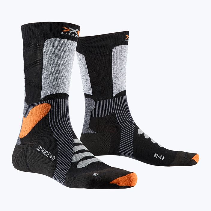 Шкарпетки лижні X-Socks X-Country Race 4.0 чорно-сірі XSWS00W19U