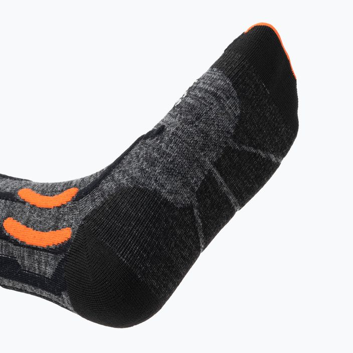 Трекінгові шкарпетки X-Socks Trek X Merino сірий дует меланж/х-помаранчевий/чорний 4