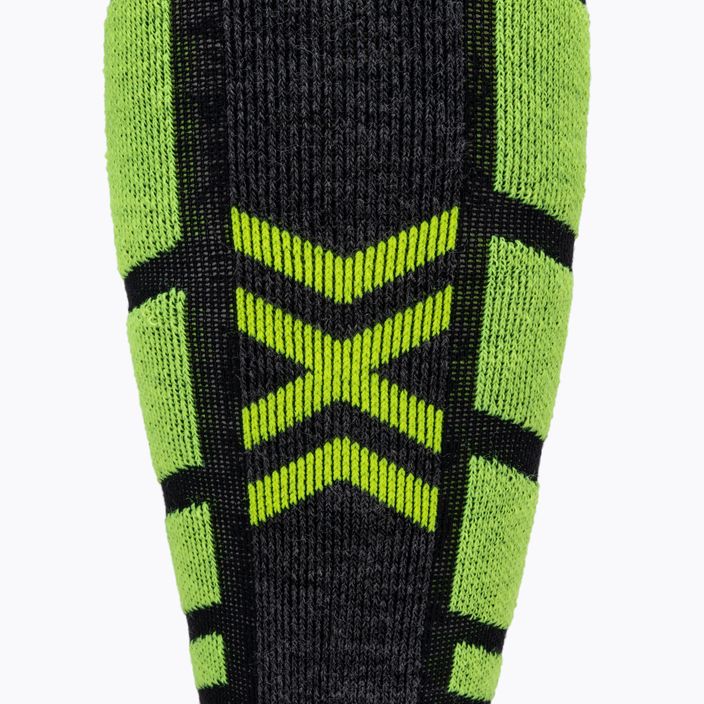 Шкарпетки для сноубордингу X-Socks Snowboard 4.0 чорні/сірі/фіолетово-жовті 4