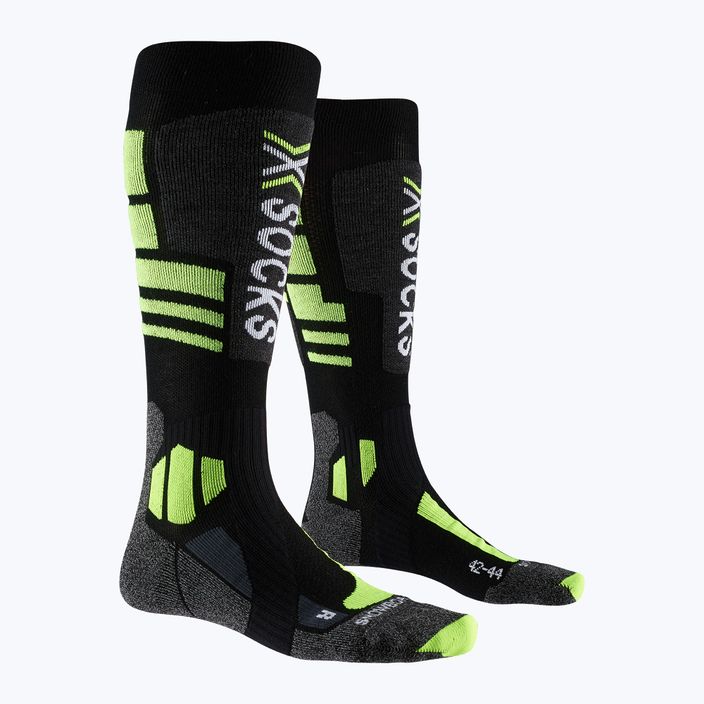 Шкарпетки для сноубордингу X-Socks Snowboard 4.0 чорні/сірі/фіолетово-жовті 5